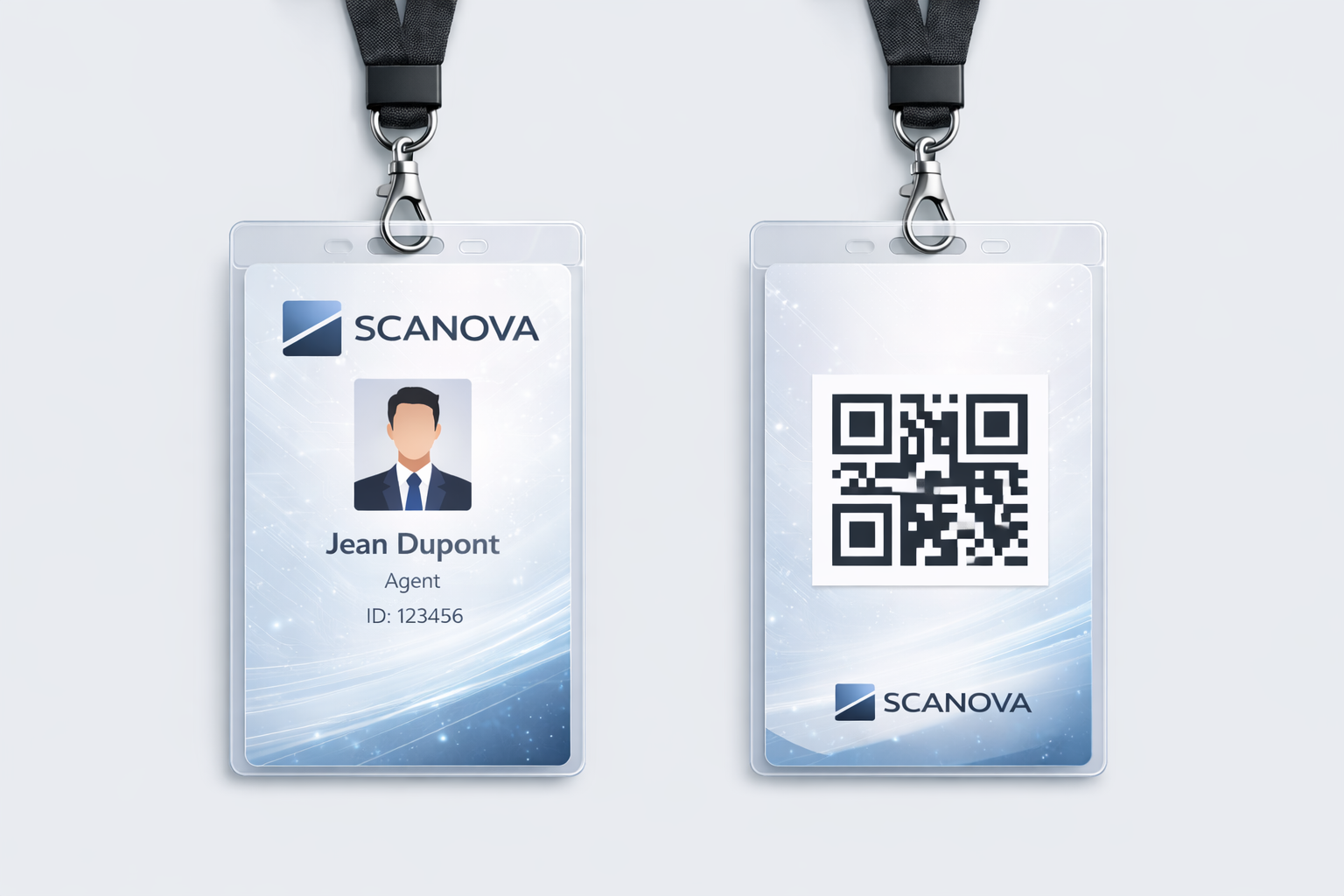 Badge d'identification biométrique SCANOVA
